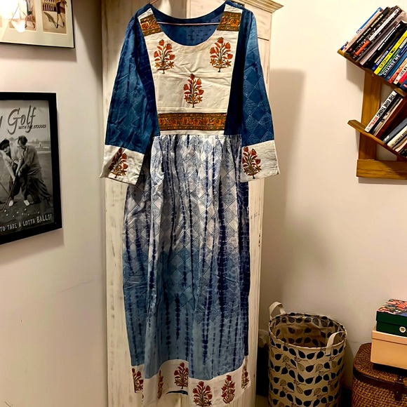 Jaipur Cotton Dresses & Skirts - Jaipur long dress. Size large. Worn just once. Can’t negotiate price.